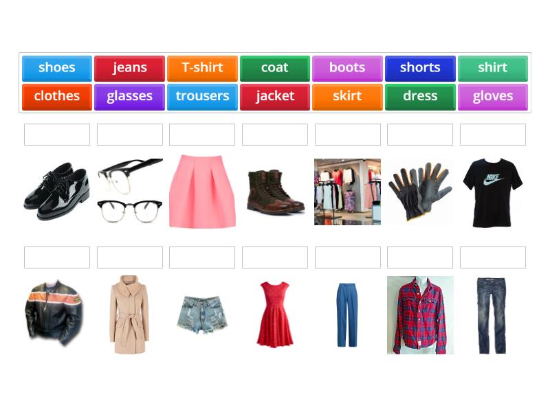 Welcome 1 Unit 5 clothes - Match up