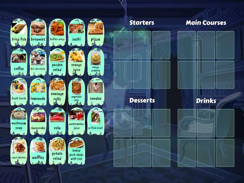 Items on a menu - Group sort