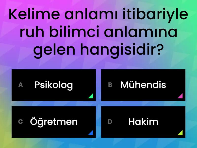 Psikoloji - Quiz