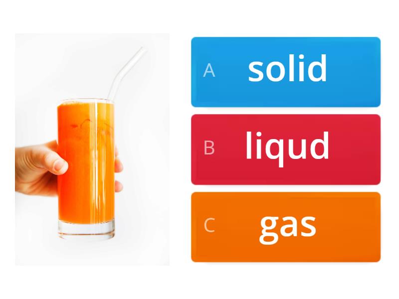 Solid, Liquid, and Gas Quiz