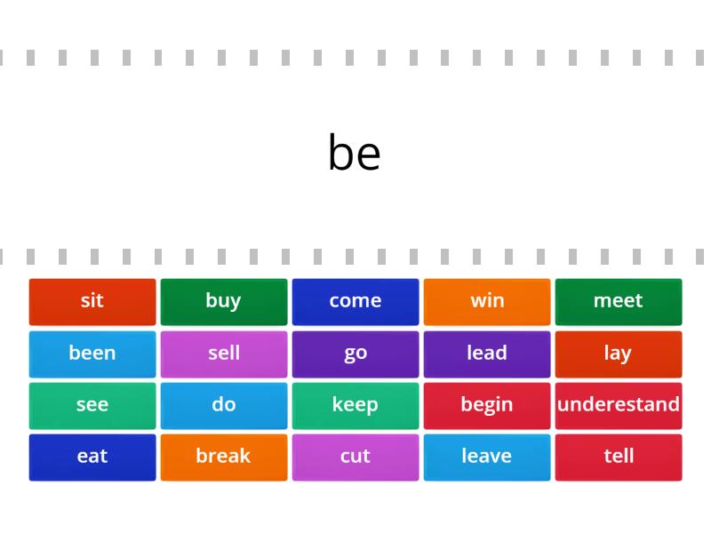 IRREGULAR VERBS - Find the match