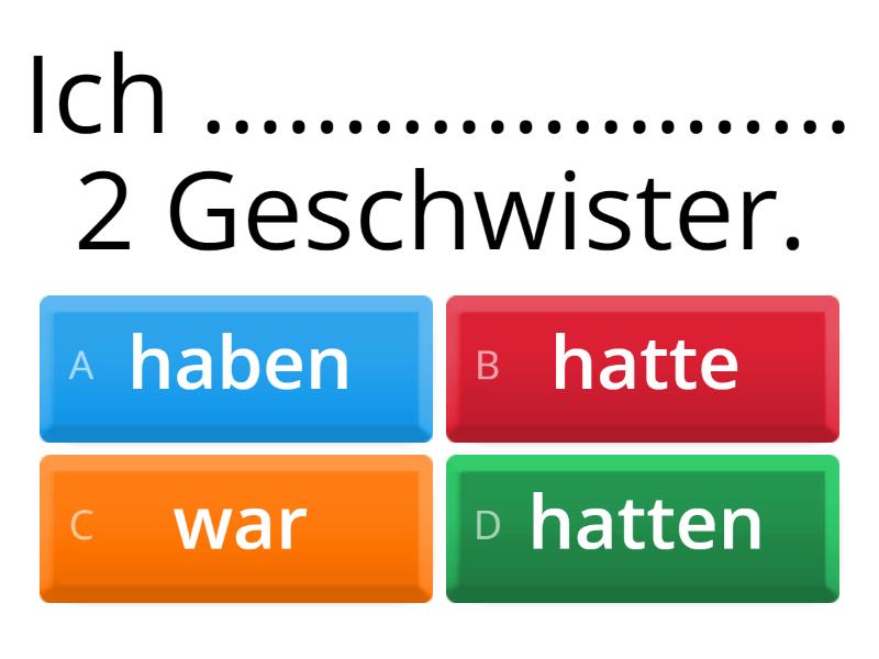 Hatten/waren - Quiz