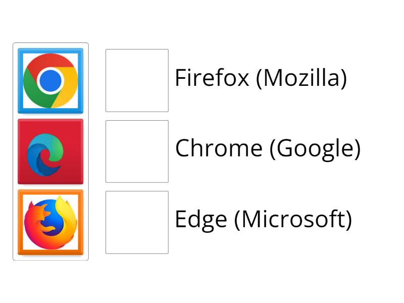 QUAL O NOME DOS NAVEGADORES (BROWSERS)? - Match up