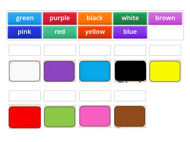 Match the colors: - Match up