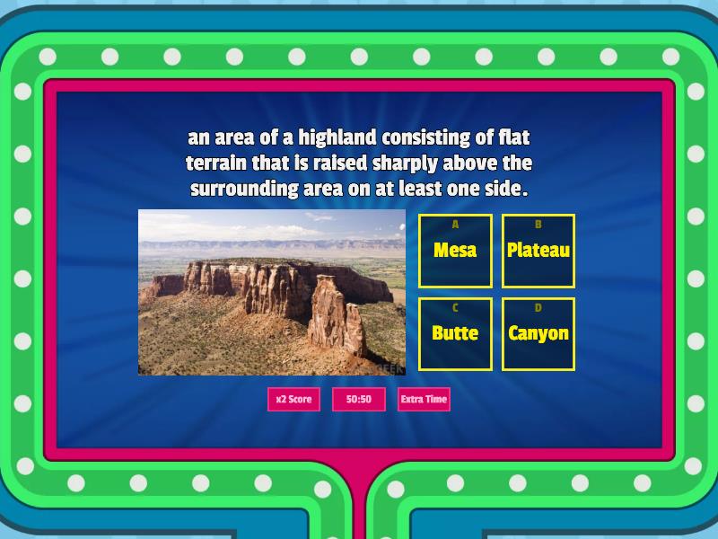 Geography gameshow quiz