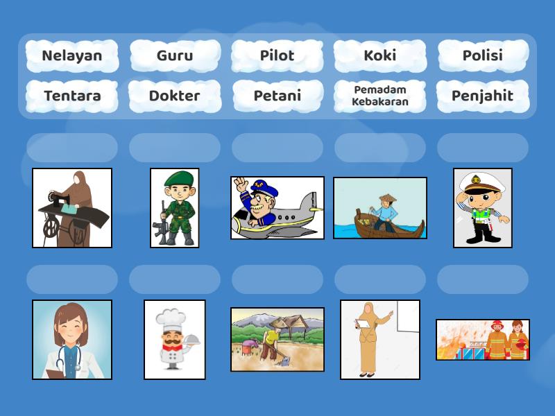 Mengenal Macam-macam Pekerjaan atau Profesi - Match up