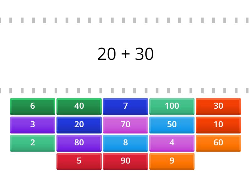 Adding Tens Wordwall