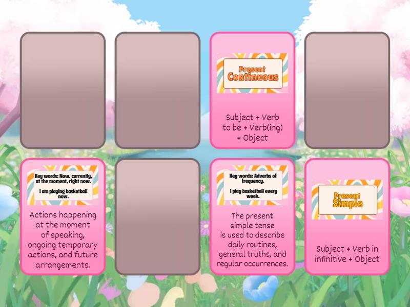 present-tenses-matching-pairs
