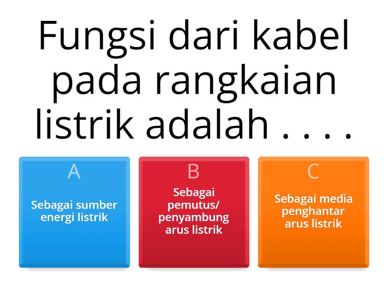 Rangkaian Listrik Kelas 6 - Kuis