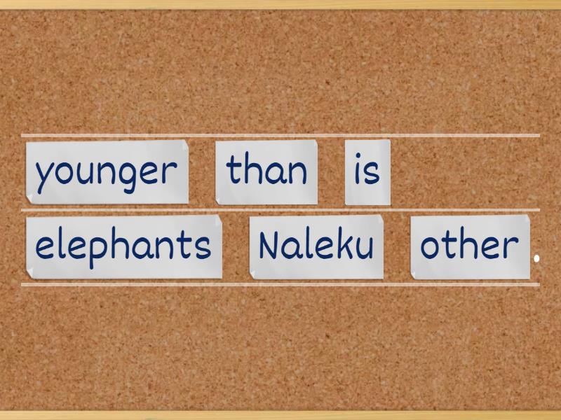 Elementary 5 - Unit 1 - Lesson 4 - COMPARATIVES - Unjumble