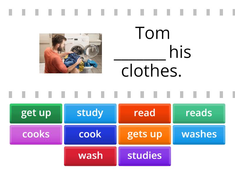 Present Simple_match - Find the match
