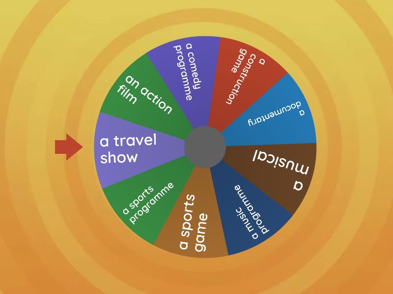 Films, TV Programme and Games - Spin the wheel
