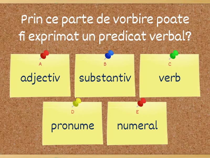 predicatul verbal clasa 5