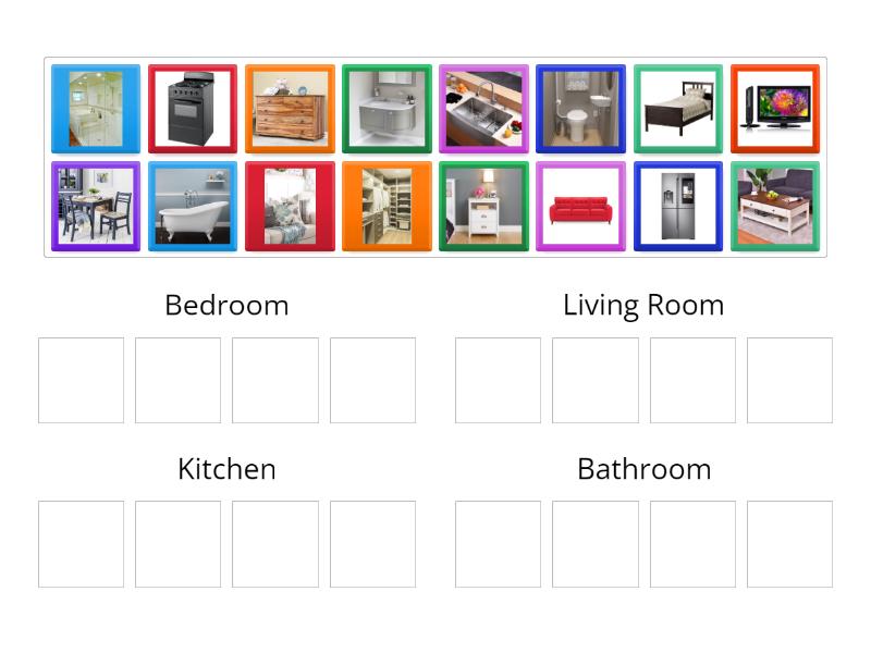 Rooms and Furniture - Group sort