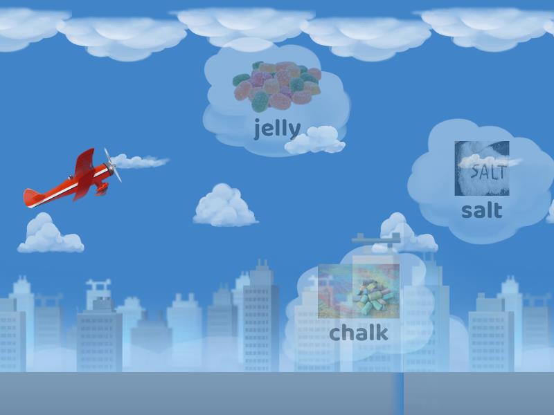 Soluble and insoluble solids () Airplane