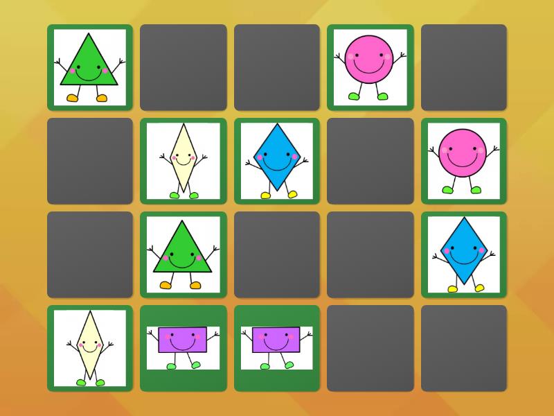 Las figuras geométricas - Matching pairs