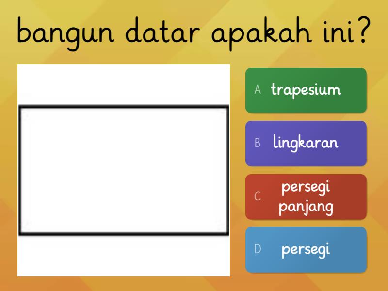 Mengenal Bangun Datar Quiz