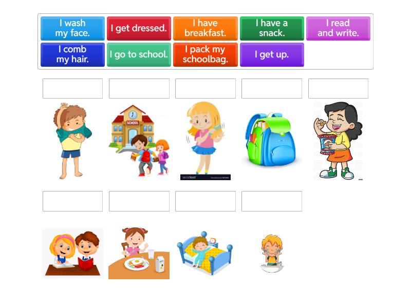 Morning routine - Match up