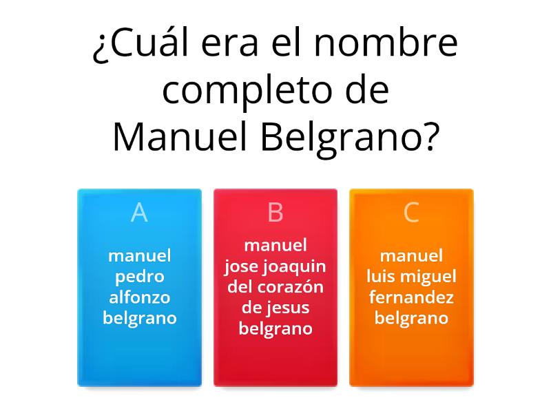 Manuel Belgrano - Quiz