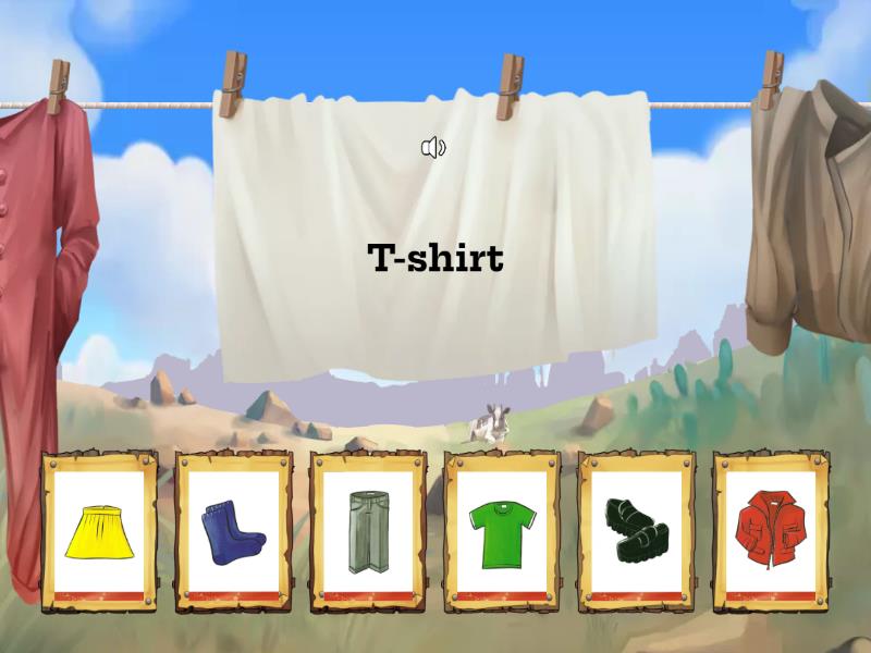Kids box 1. Unit 8. My clothes - Find the match
