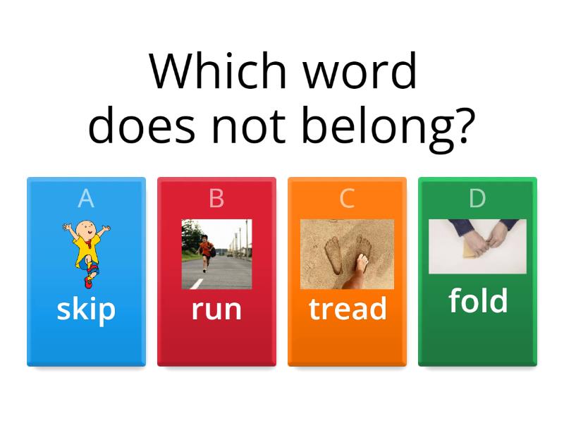 Which word does not belong? - Quiz