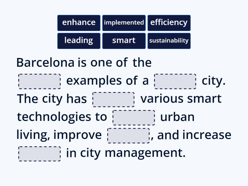 Barcelona Complete the sentence