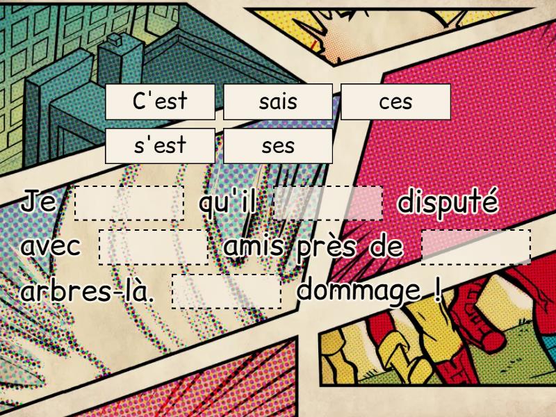 Les homophones de 