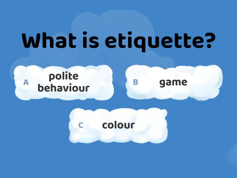 Table Etiquette (5d) - Quiz