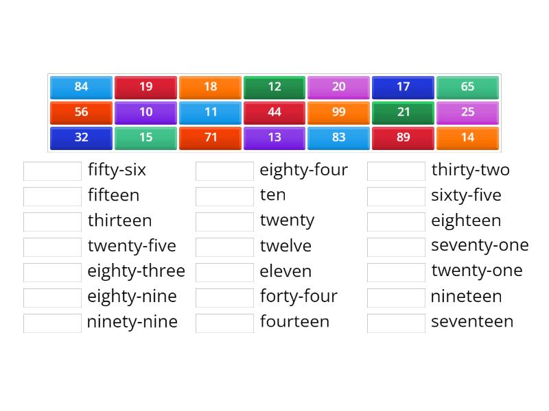 numbers-11-99-match-up