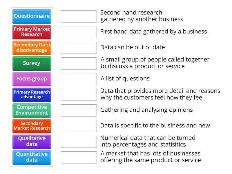 Market Research - Match up