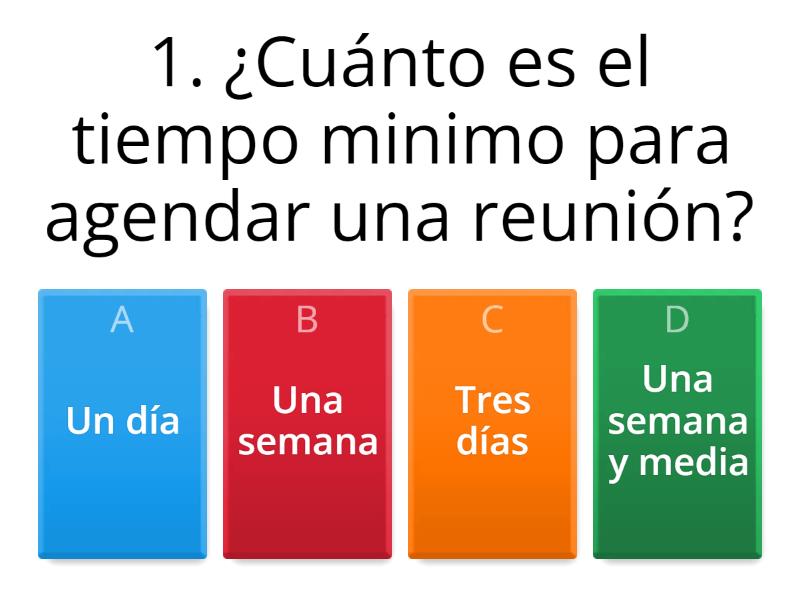 Reuniones Exitosas - Quiz