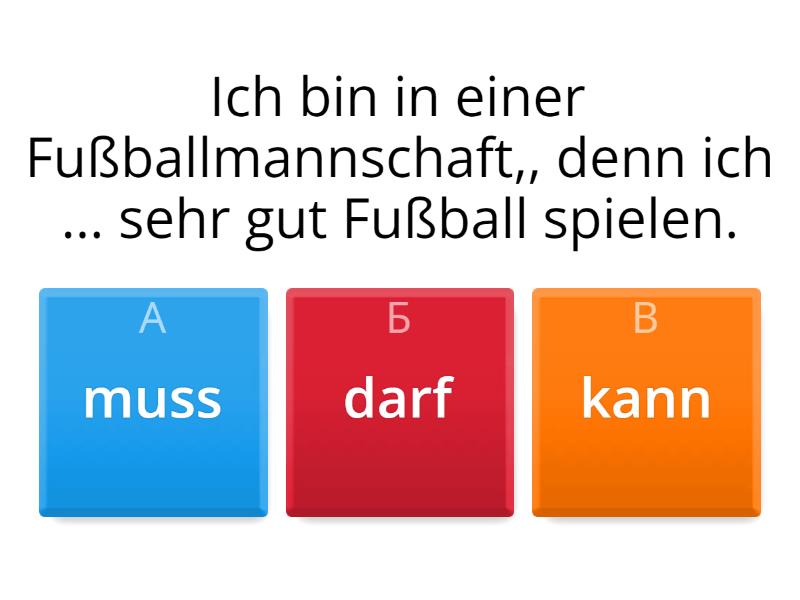 Моdalverben - Quiz