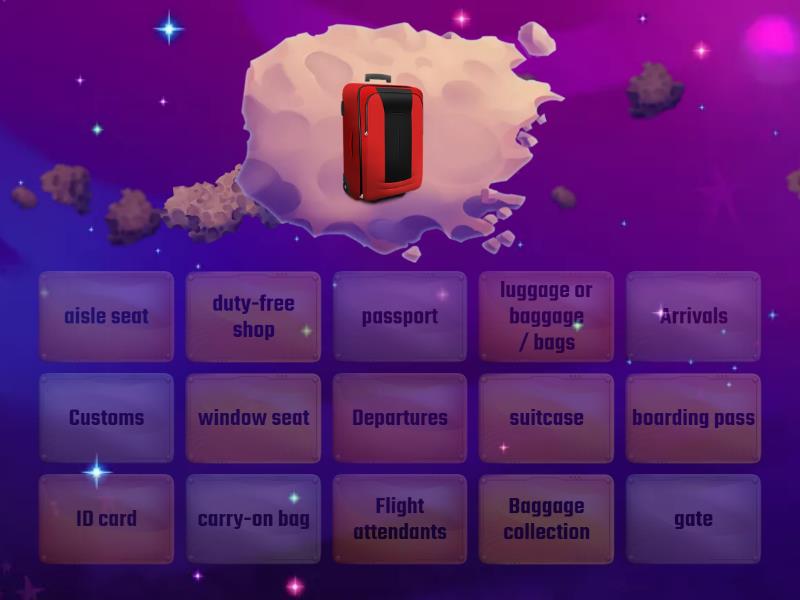 Airport Vocabulary - Find the match