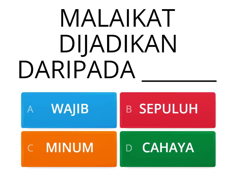 MALAIKAT TAHUN 2 - Quiz