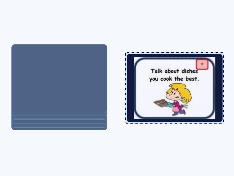 Talk for 1 Minute - FOOD - Speaking cards