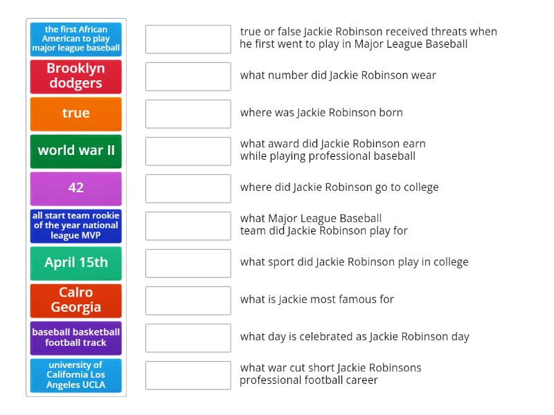 Unit 3 vocabulary match up