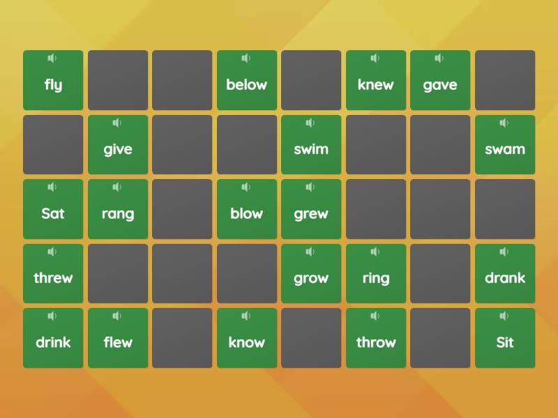 words -plus - Matching pairs