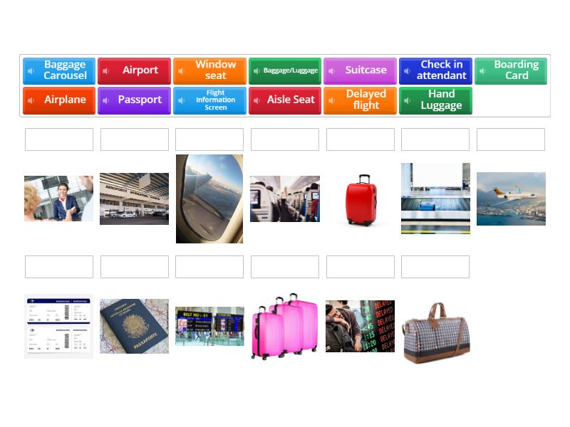 Airport vocabulary - Match up