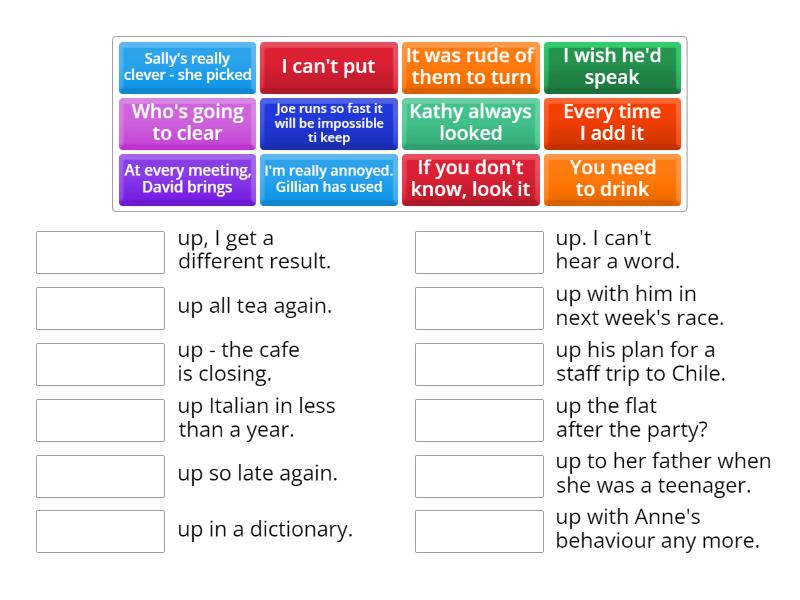 Empower B2 Unit 3 - Wordpower UP - Match up