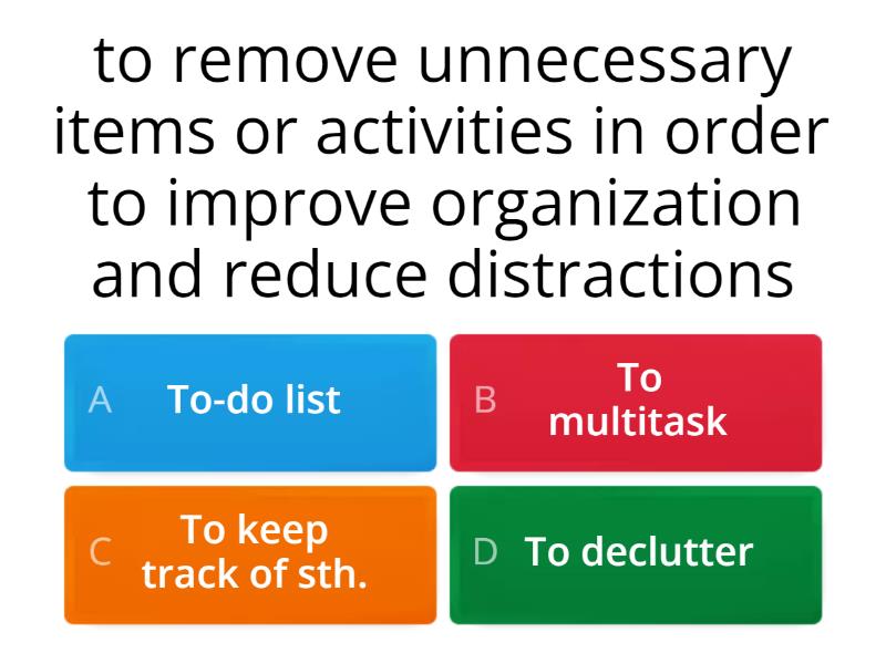 Time management Quiz