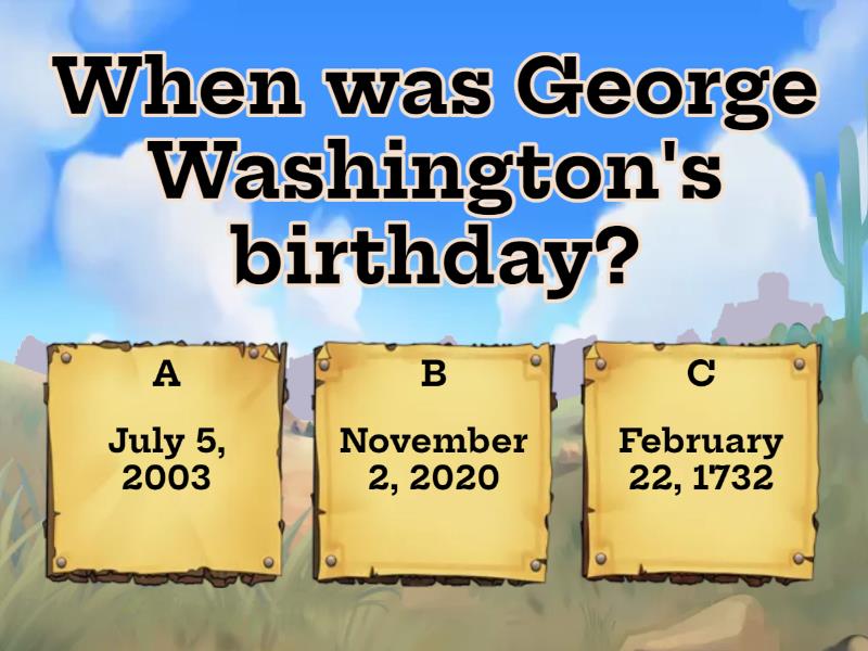 George Washington and Abraham Lincoln - Quiz