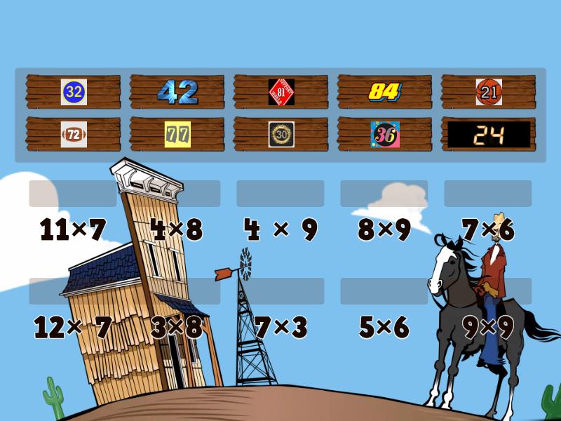 Multiplication drill - Level 4 / 5 /6 - Match up