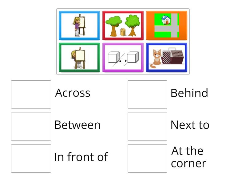Prepositions of place - Match up