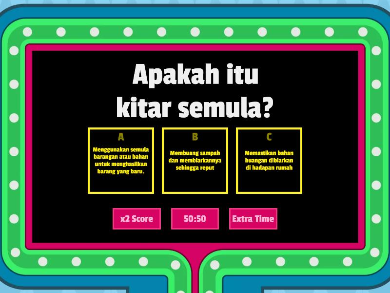 KUIZ KITAR SEMULA - Gameshow quiz