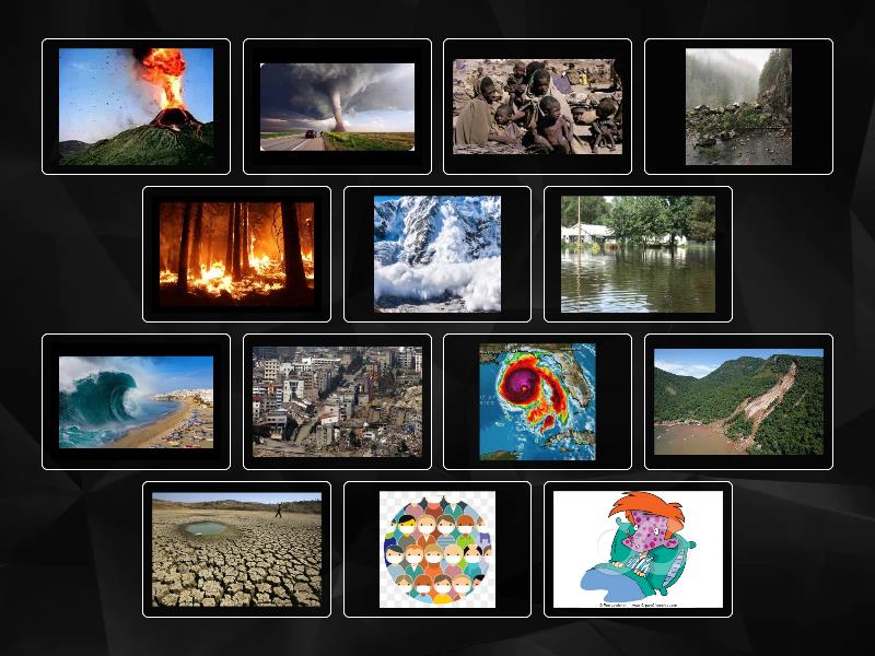 Solutions PI 4C Natural Disasters Flip Tiles 