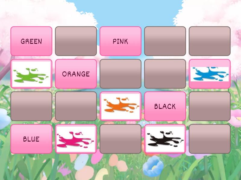 Revision Colours And Numbers Memory Game Wordwall