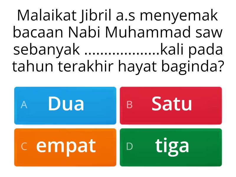 PENGUMPULAN AL-QURAN DAN SEJARAHNYA - Questionário