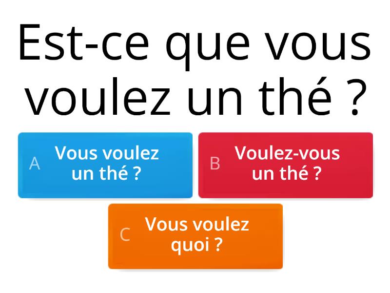 Questions : Inversion Sujet-verbe. Transformez Les Questions En ...