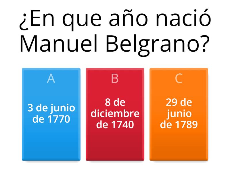 Manuel Belgrano - Quiz