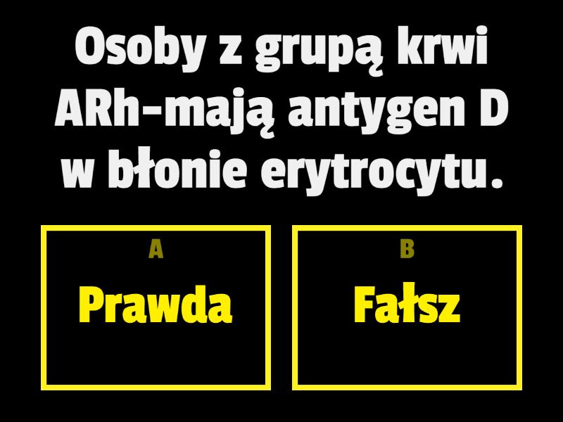 Dziedziczenie Grup Krwi - Quiz